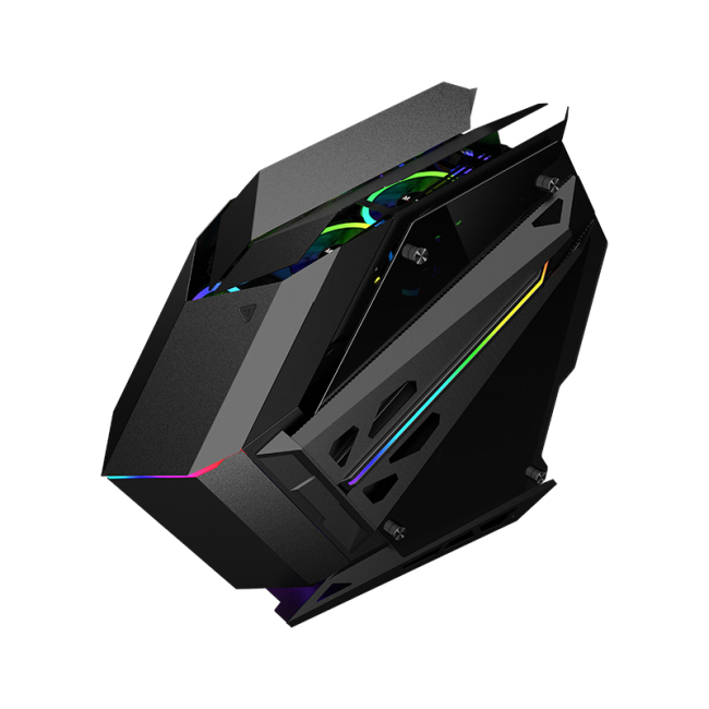 Desktop Gabinete Gamer PC Cabinet Tempered glass ATX gaming case computer with rgb light